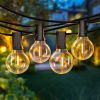 50FT LED G40 Outdoor Patio String Lights Shatterproof Globe String Lights With 50 And 2 Dimmable Edison Bulbs