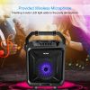 Portable Wireless Party Speaker with Disco Lighting