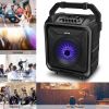 Portable Wireless Party Speaker with Disco Lighting