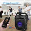 Portable Wireless Party Speaker with Disco Lighting